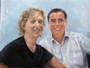 Veronique und Eric, Öl 48 cm x 36 cm